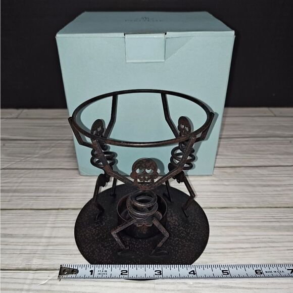 Partylite Halloween BONES AROMA MELTS WARMER P8603 Skeleton RETIRED Holder - Picture 7 of 8